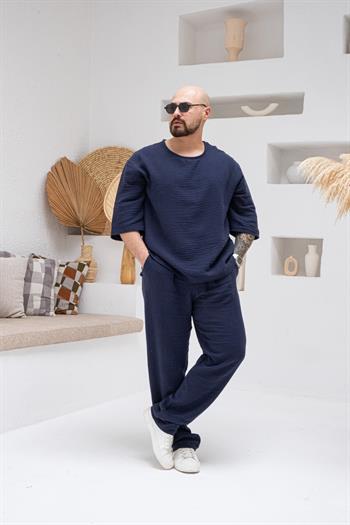 Müslin Kumaş Oversize Fakir Kol Alt Üst Takım (TKL35)