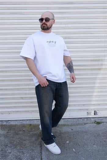 Nakış Detaylı Oversize T-Shirt (TSB07)