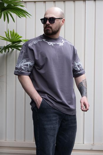 Nakış Detaylı Oversize T-Shirt (TSG25)