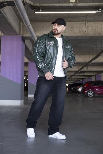 Nakış Detaylı Rahat Kalıp Deri Mont (MTY02)