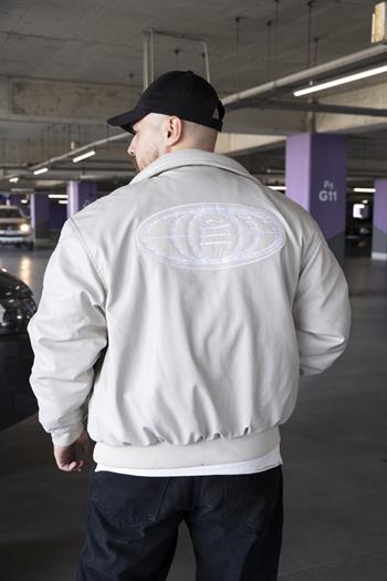 Nakış Detaylı Rahat Kalıp Deri Mont (MTK02)