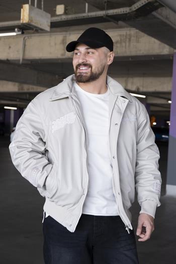 Nakış Detaylı Rahat Kalıp Deri Mont (MTK02)