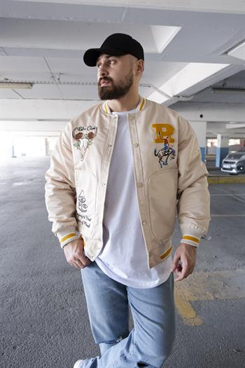 Nakış Detaylı Rahat Kalıp Kolej Ceket (MEVK07)