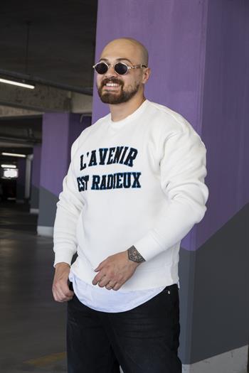 Nakış Detaylı Rahat Kalıp Sweatshirt (SVTB10)