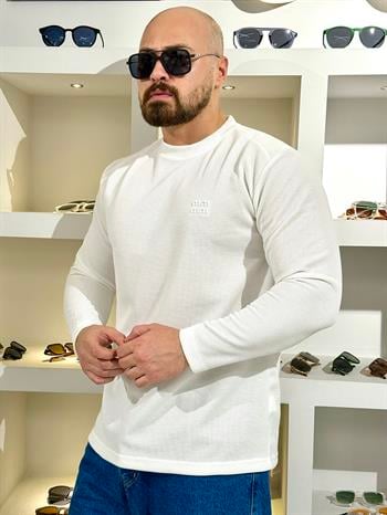 Nakış Detaylı Slim Fit Sweatshirt (SVTB64)