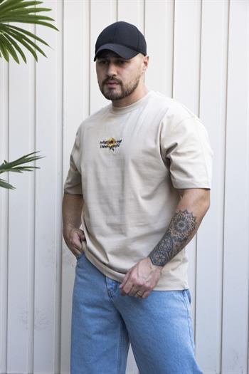 Nakışlı,Baskılı Oversize T-Shirt (YTK07)