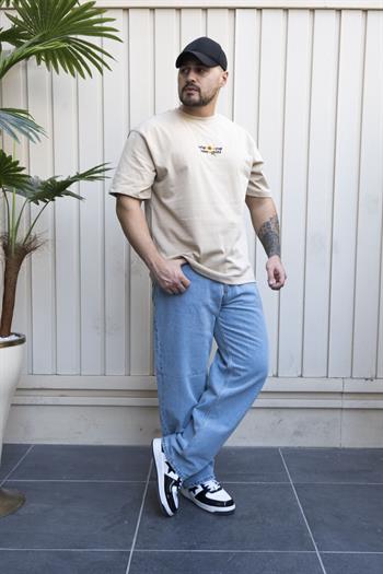 Nakışlı,Baskılı Oversize T-Shirt (YTK07)