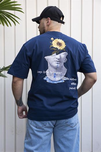 Nakışlı,Baskılı Oversize T-Shirt (YTL07)