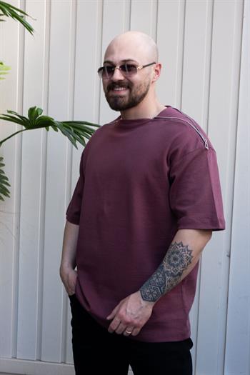 Omuz Detaylı Oversize T-Shirt (TSBO26)