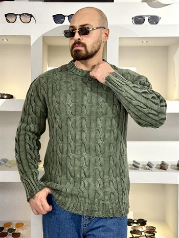 Örgü Detaylı Rahat Kalıp Kazak (SVTY60)