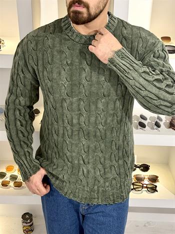 Örgü Detaylı Rahat Kalıp Kazak (SVTY60)