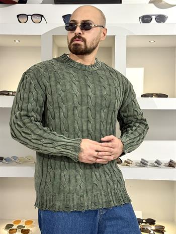 Örgü Detaylı Rahat Kalıp Kazak (SVTY60)