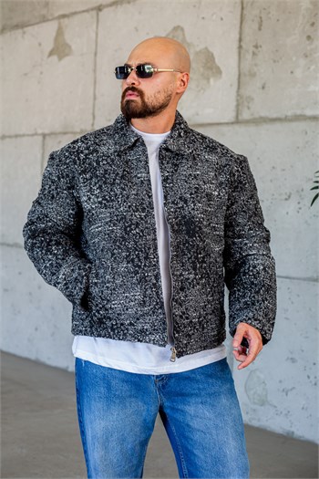 Oversize İçi Dolgulu Rahat Kesim Ceket (MEVS76)
