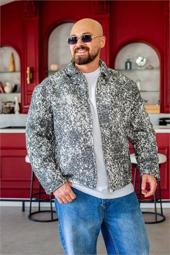 Oversize İçi Dolgulu Rahat Kesim Ceket (MEVG76)