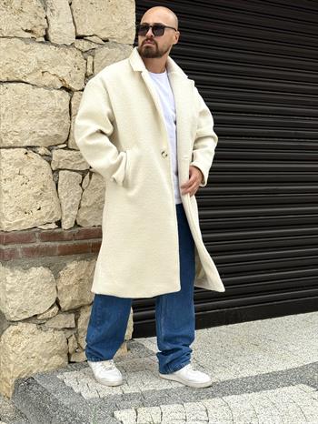 Oversize İthal Kaşe Kumaş Kaban (MTKR48)