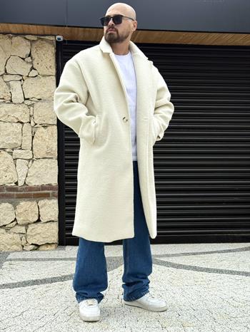 Oversize İthal Kaşe Kumaş Kaban (MTKR48)