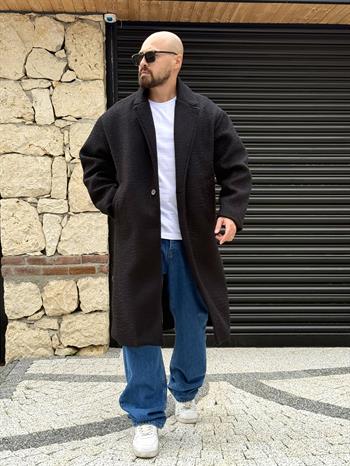 Oversize İthal Kaşe Kumaş Kaban (MTS48)