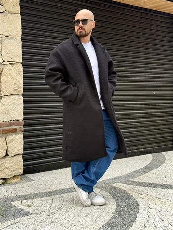 Oversize İthal Kaşe Kumaş Kaban (MTS48)