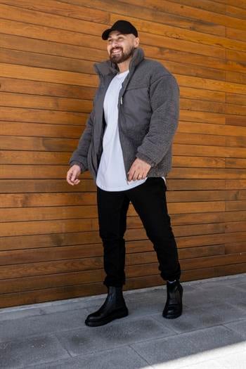 Oversize Peluş Mont (MTG06)