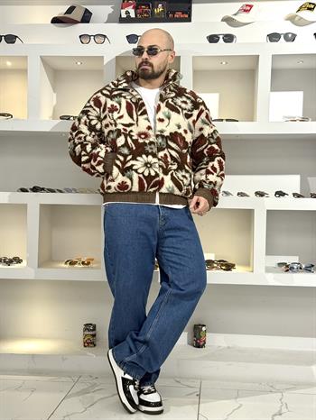 Oversize Retro Peluş Mont (MT51)