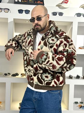 Oversize Retro Peluş Mont (MT51)