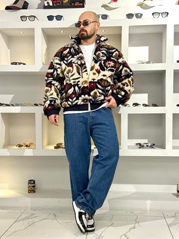 Oversize Retro Peluş Mont (MT53)