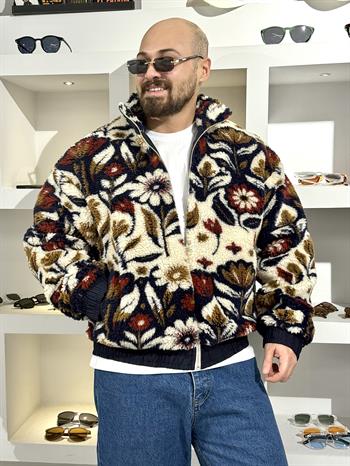 Oversize Retro Peluş Mont (MT53)