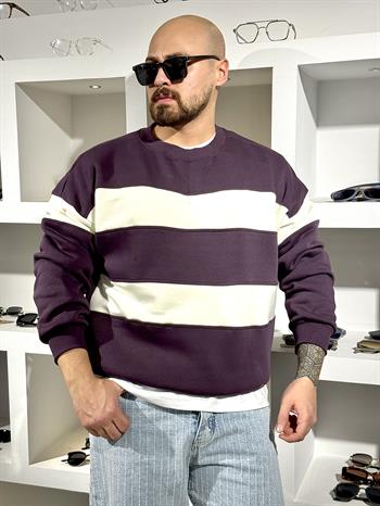Oversize Şardonlu Kampanyalı Sweatshirt (SVTMO80)