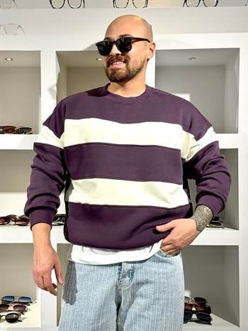 Oversize Şardonlu Kampanyalı Sweatshirt (SVTMO80)