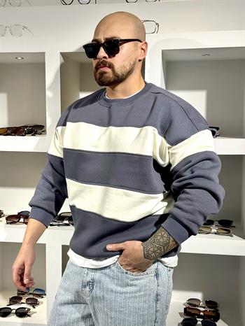 Oversize Şardonlu Kampanyalı Sweatshirt (SVTG80)