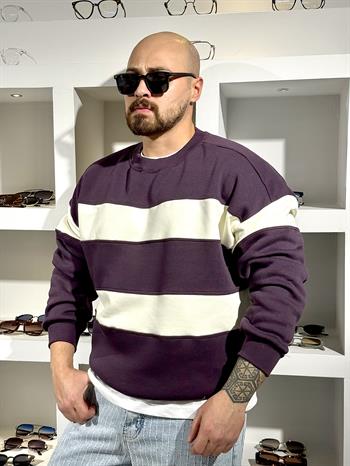 Oversize Şardonlu Kampanyalı Sweatshirt (SVTMO80)