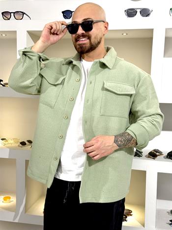 Oversize Sırtı Nakışlı Yumuşak Dokulu Gömlek (GMY54)