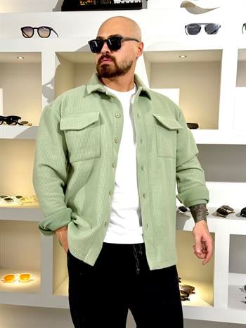 Oversize Sırtı Nakışlı Yumuşak Dokulu Gömlek (GMY54)