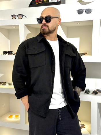 Oversize Sırtı Nakışlı Yumuşak Dokulu Gömlek (GMS54)