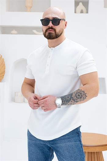 Oysho Kumaş Düğmeli T-shirt (TSB56)