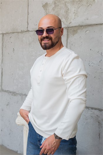 Oysho Kumaş Düğmeli Uzun Kol Sweat (SVTB96)
