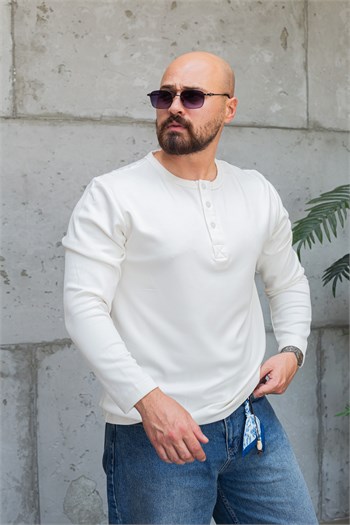 Oysho Kumaş Düğmeli Uzun Kol Sweat (SVTB96)