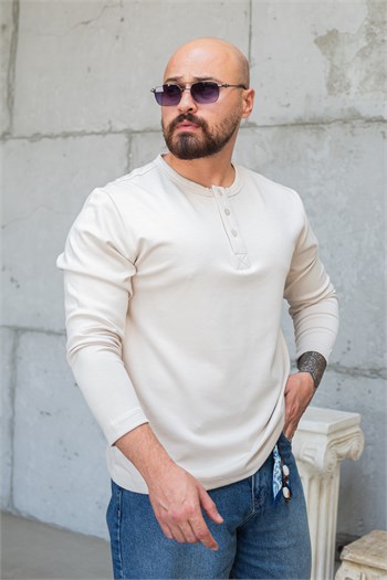 Oysho Kumaş Düğmeli Uzun Kol Sweat (SVTK96)