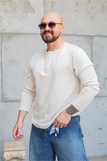 Oysho Kumaş Düğmeli Uzun Kol Sweat (SVTK96)