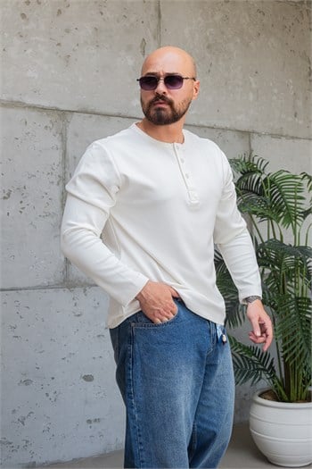 Oysho Kumaş Düğmeli Uzun Kol Sweat (SVTB96)