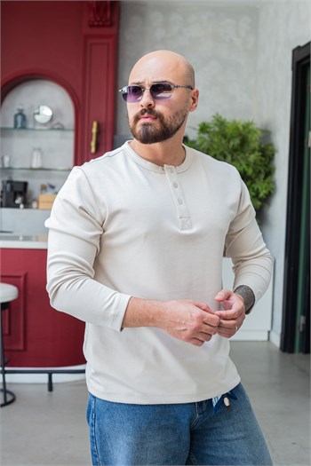 Oysho Kumaş Düğmeli Uzun Kol Sweat (SVTK96)