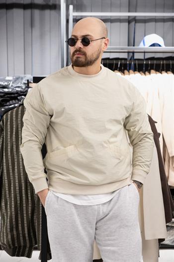 Paraşüt Kumaş Oversize Sweatshirt (K-SWTG16)