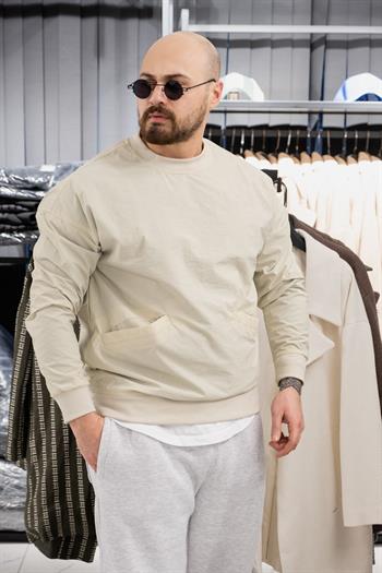 Paraşüt Kumaş Oversize Sweatshirt (K-SWTG16)