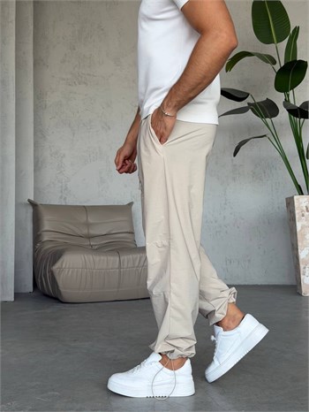 Paraşüt Kumaş Paçası Ayarlanabilir Lastikli Jogger (KOK67)