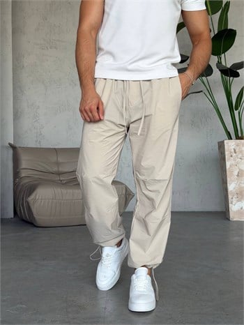 Paraşüt Kumaş Paçası Ayarlanabilir Lastikli Jogger (KOK67)