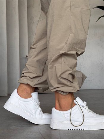 Paraşüt Kumaş Paçası Ayarlanabilir Lastikli Jogger (KOY67)