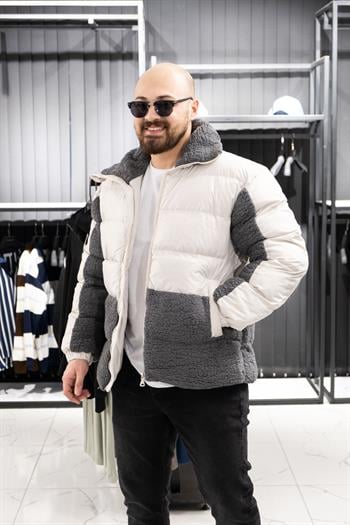 Peluş Detaylı Şişme Mont (MOG03)