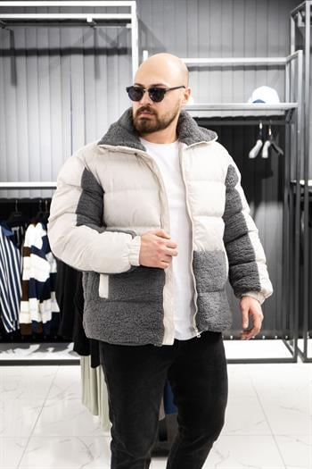 Peluş Detaylı Şişme Mont (MOG03)