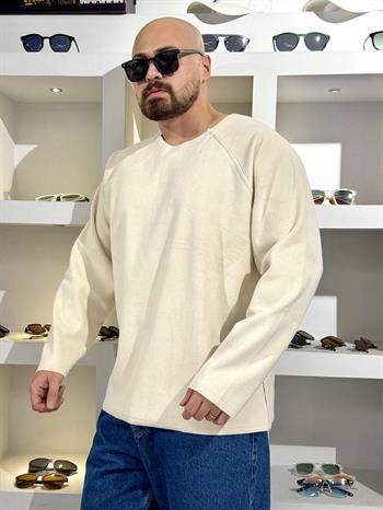 Pis Kesim Oversize Nubuk Sweatshirt (SVTKR67)