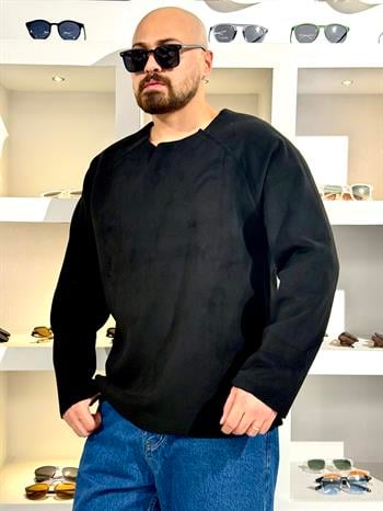 Pis Kesim Oversize Nubuk Sweatshirt (SVTS67)